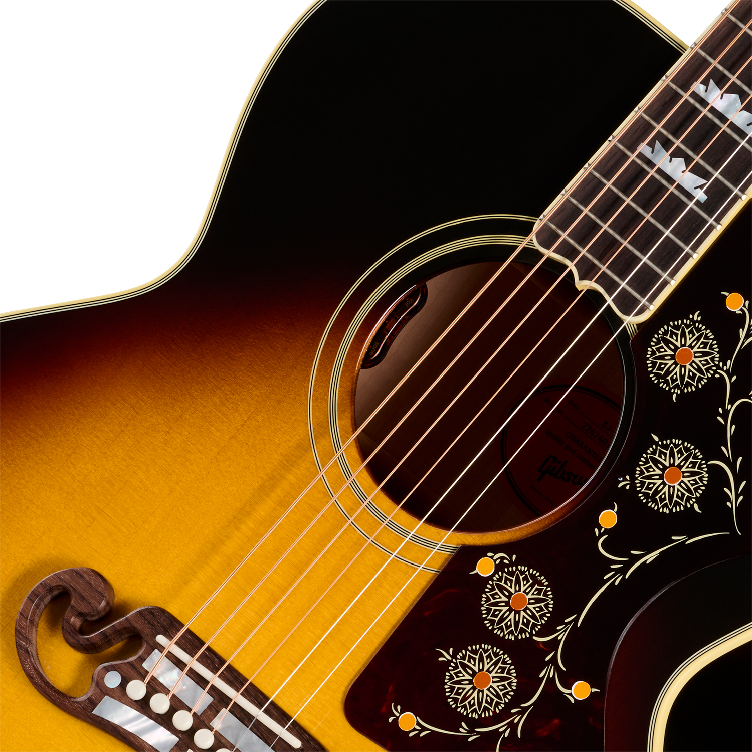 Gibson Sj200 Original (baggs Hifi Dna) Jumbo Epicea Erable Rw - Vintage Sunburst - Guitare Folk - Variation 2