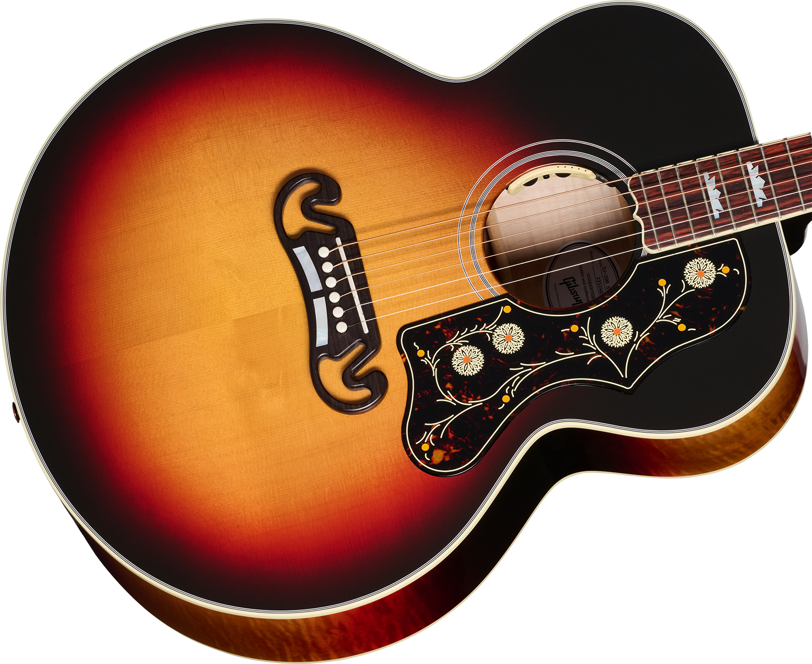 Gibson Sj200 Standard Modern Super Jumbo Epicea Erable Rw - Tri Burst - Guitare Folk - Variation 2