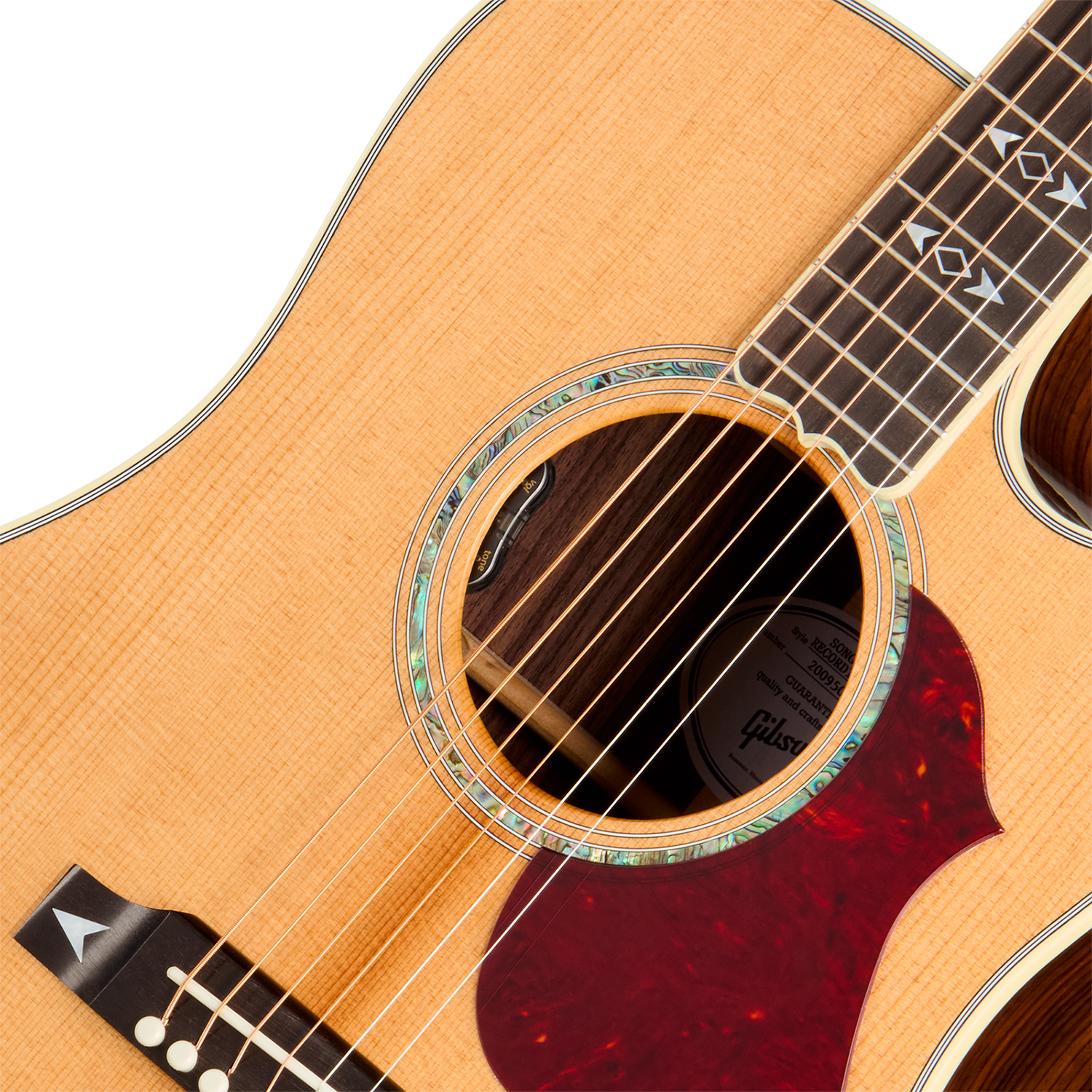 Gibson Songwriter Recording Artist (baggs Hifi Dna) Dreadnought Cw Epicea Palissandre Eb - Antique Natural - Guitare Folk - Variation 2