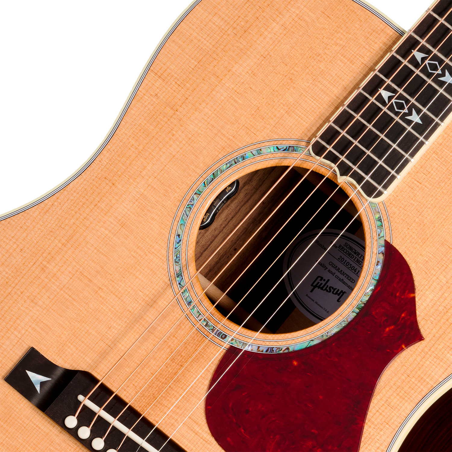 Gibson Songwriter Recording Artist Dreadnought Epicea Palissandre Rw - Antique Natural - Guitare Folk - Variation 2