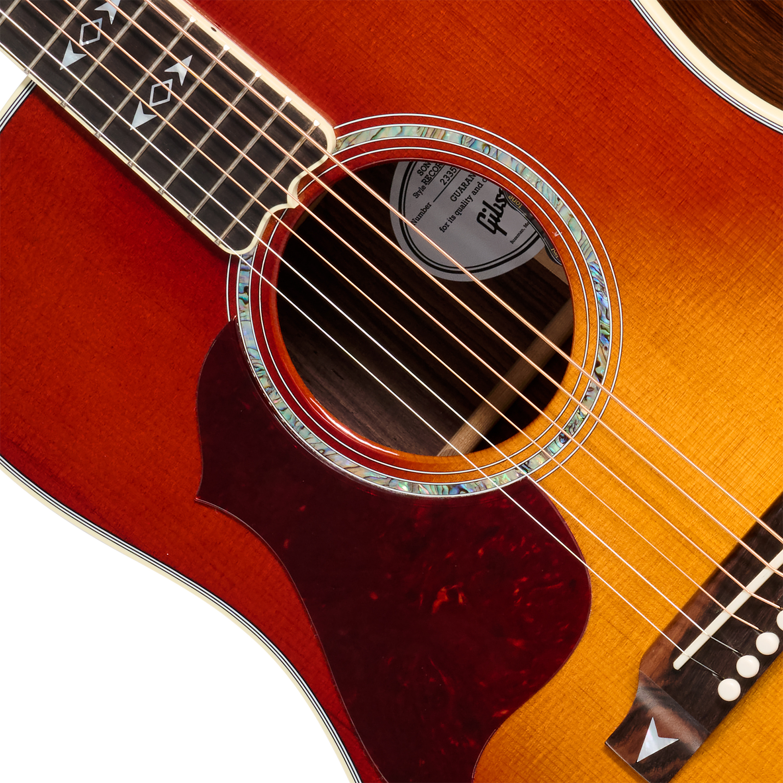 Gibson Songwriter Recording Artist Lh (baggs Hifi Dna) Dreadnought Gaucher Epicea Palissandre Eb - Rosewood Burst - Guitare Folk - Variation 2