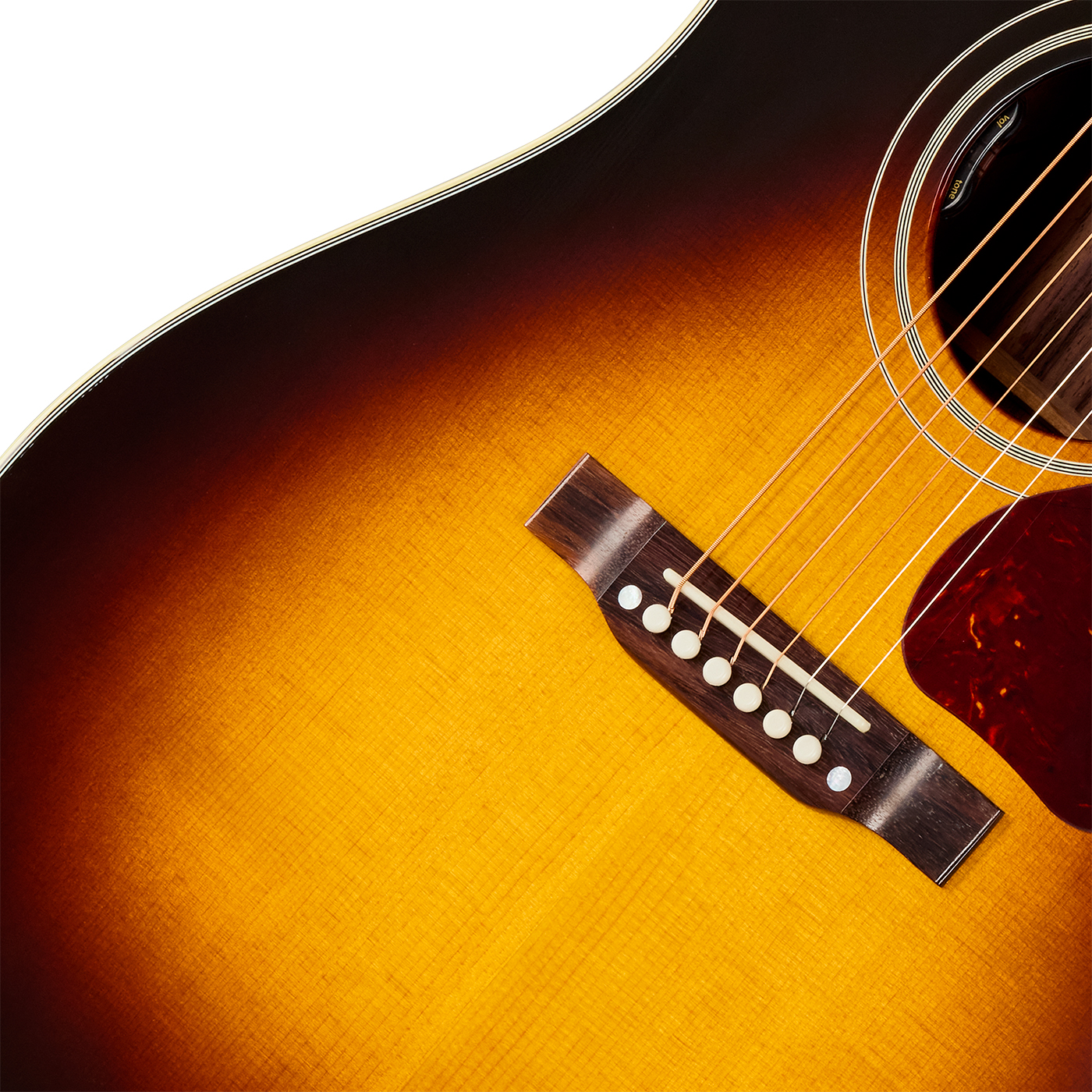 Gibson Southern Jumbo 40s Original (baggs Hifi Dna) Dreadnought Epicea Palissandre Rw - Vintage Sunburst - Guitare Folk - Variation 3