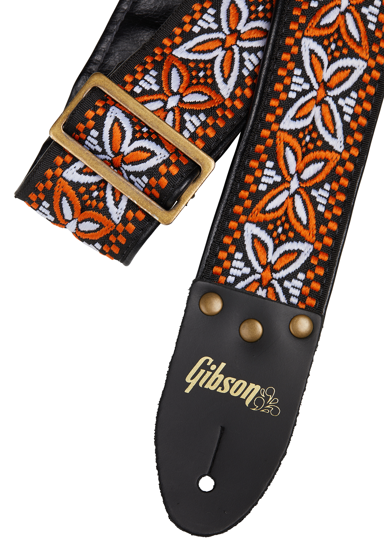 Gibson The Orange Lily Guitar Strap Nylon - Sangle Courroie - Variation 1
