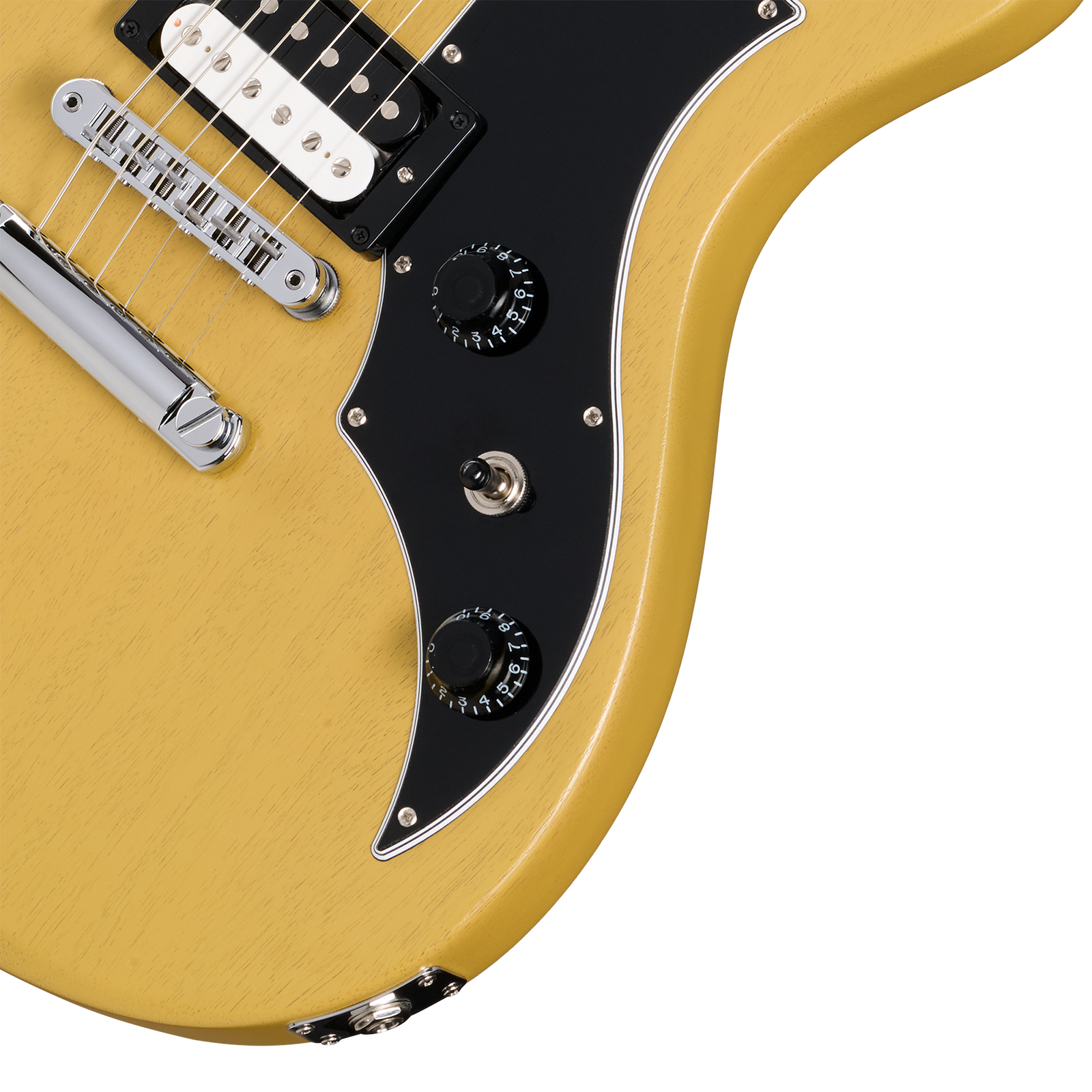 Gibson Victory Usa 2h Ht Eb - Tv Yellow Satin - Guitare Électrique Double Cut - Variation 2