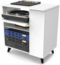 Station de travail studio Glorious Modular Side Rack White