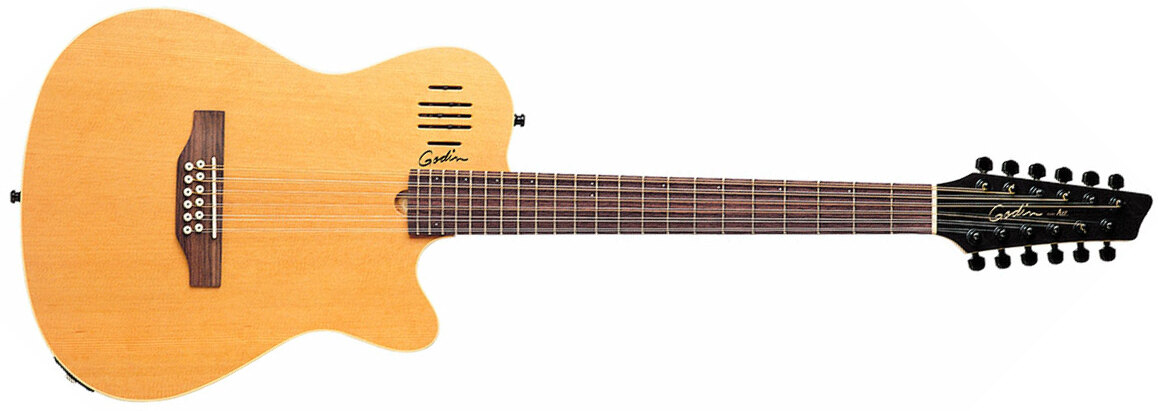 Godin A12 12c Ric +housse - Natural - Guitare Electro Acoustique - Main picture