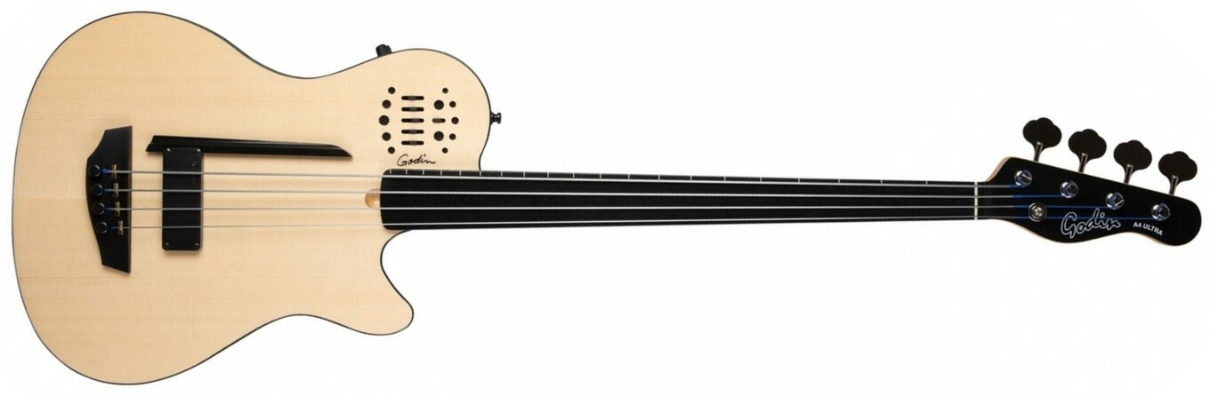 Godin A4 Bass Ultra Fretless En Ric - Natural Sg - Basse Acoustique - Main picture