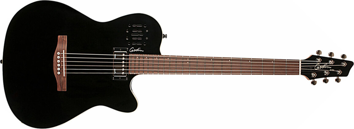 Godin A6 Ultra Rw +housse - Black - Guitare Electro Acoustique - Main picture