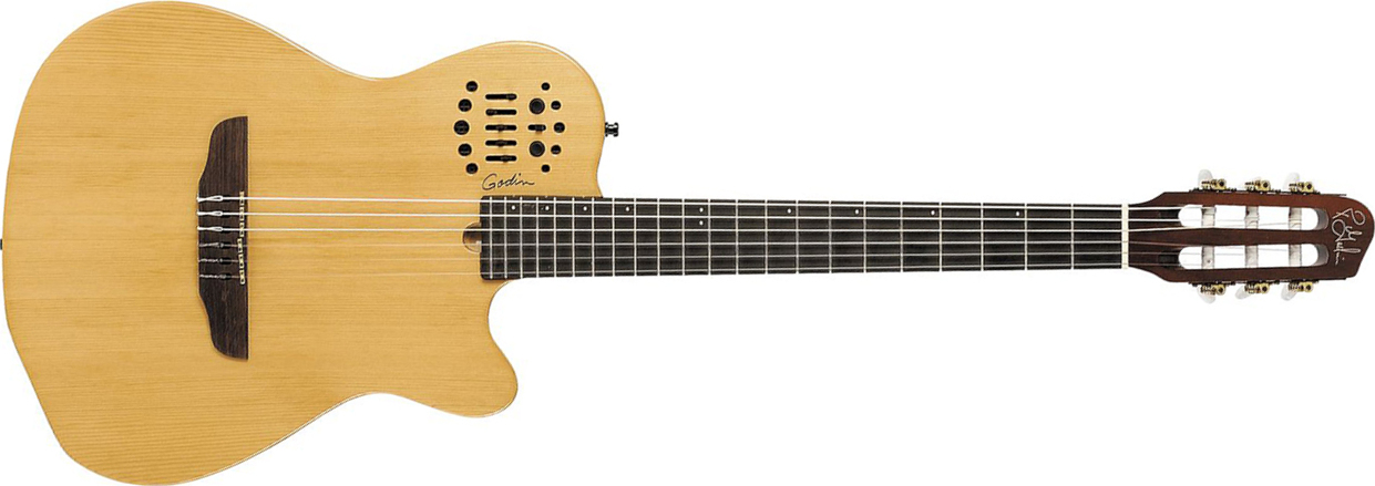 Godin Multiac Nylon Acs Sa Synth Access +housse - Natural - Guitare Classique Format 4/4 - Main picture