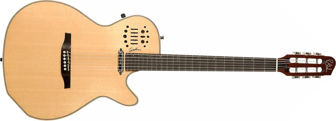 Godin Multiac Steel Spectrum Sa Synth Access Ric +housse - Natural - Guitare Acoustique - Main picture