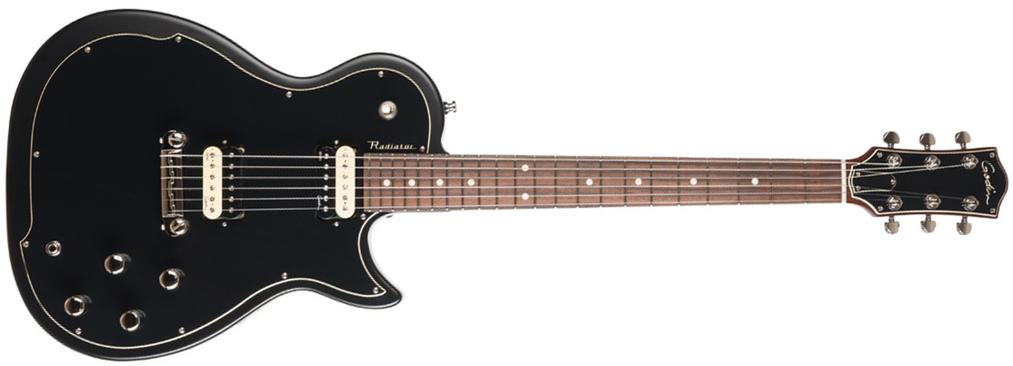 Godin Radiator Rn Hh Ht Rw - Matte Black - Guitare Électrique Single Cut - Main picture