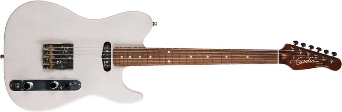 Godin Stadium Ht 2s Rw +housse - Trans White - Guitare Électrique Forme Tel - Main picture