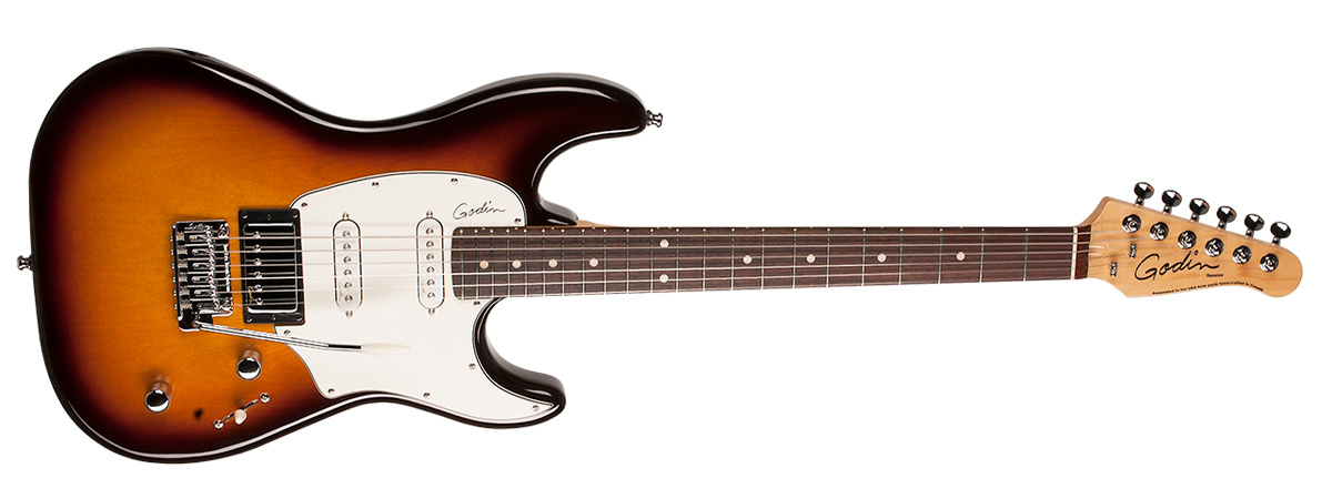 Godin Double Cutaway Session Rw - Vintage Burst Hg - Guitare Électrique Forme Str - Variation 2