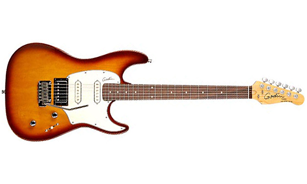 Godin Double Cutaway Session Hss Rw - Lightburst Hg - Guitare Électrique Forme Str - Variation 4