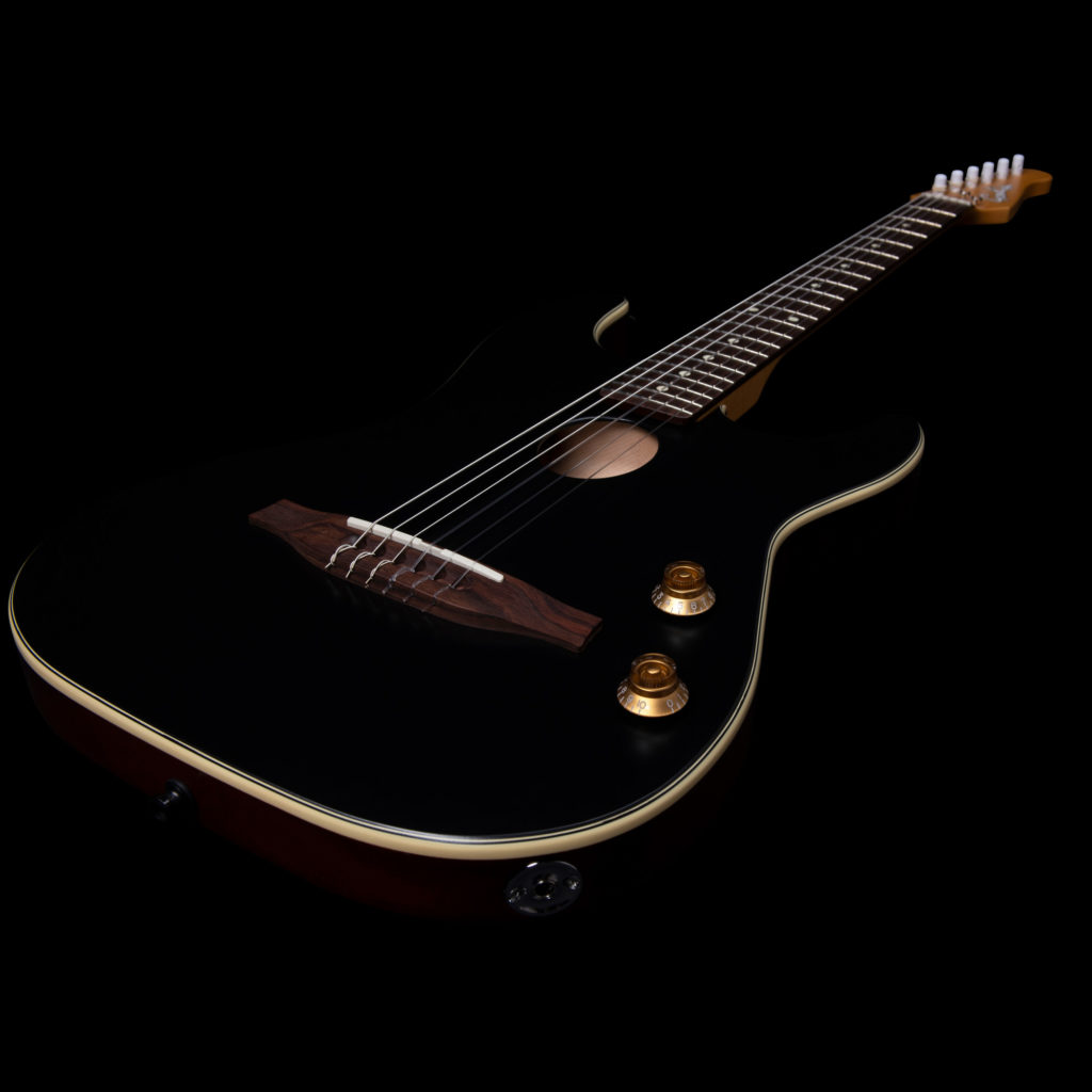 Godin G-tour Nylon Electro Cedre Rw - Matte Black - Guitare Electro Acoustique - Variation 4