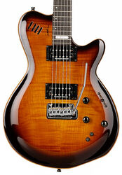 Guitare électrique modélisation & midi Godin LGXT SA MIDI Piezo - Cognac burst flame aa