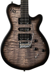 Guitare électrique modélisation & midi Godin xtSA - Trans black flame 