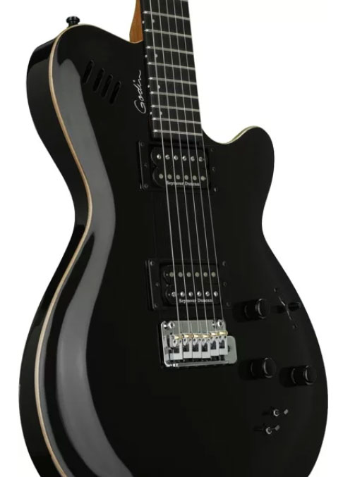 Godin Lgxt Sa Hh Seymour Duncan Piezo Midi Trem Ric - Black Pearl - Guitare Électrique ModÉlisation & Midi - Variation 1