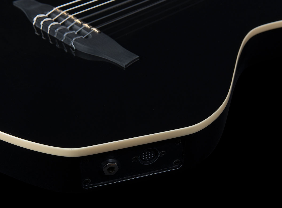 Godin Multiac Nylon Acs Sa Grand Concert Cedre Acajou Ric Synth Access - Black Hg - Guitare Acoustique - Variation 2