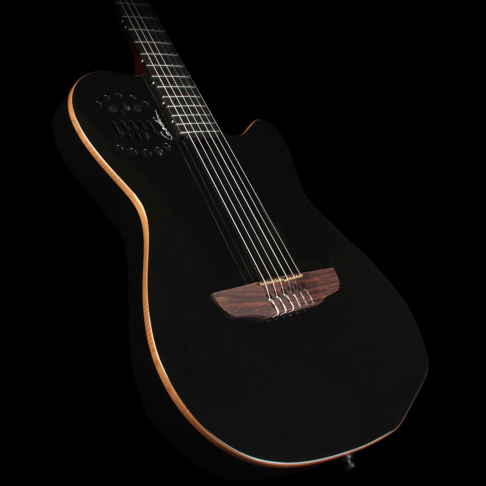 Godin Multiac Nylon Acs Sa Slim Synth Access +housse - Black - Guitare Classique Format 4/4 - Variation 2