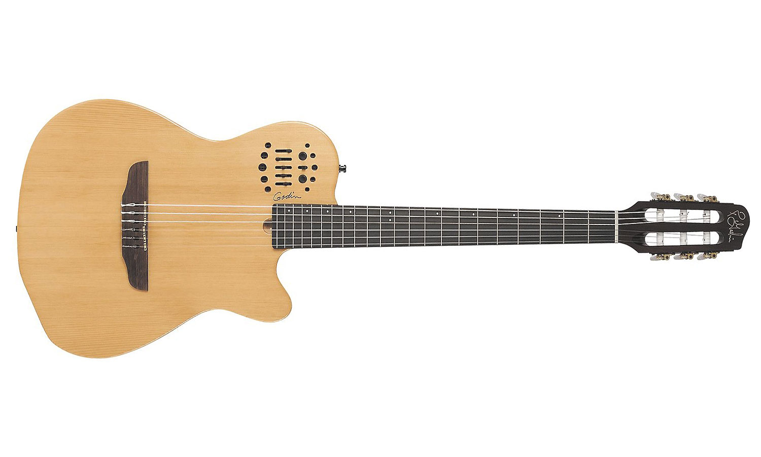 Godin Multiac Nylon Acs Sa Slim Synth Access +housse - Natural - Guitare Classique Format 4/4 - Variation 1