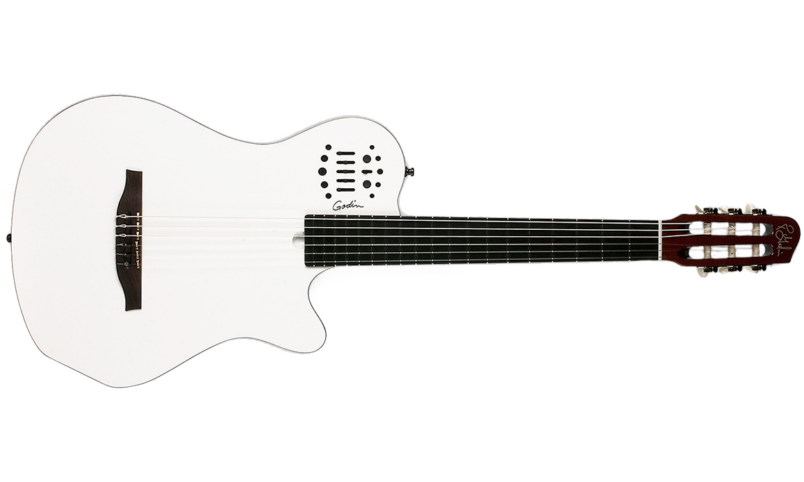 Godin Multiac Nylon Grand Concert Sa Ric +housse - White - Guitare Classique Format 4/4 - Variation 1