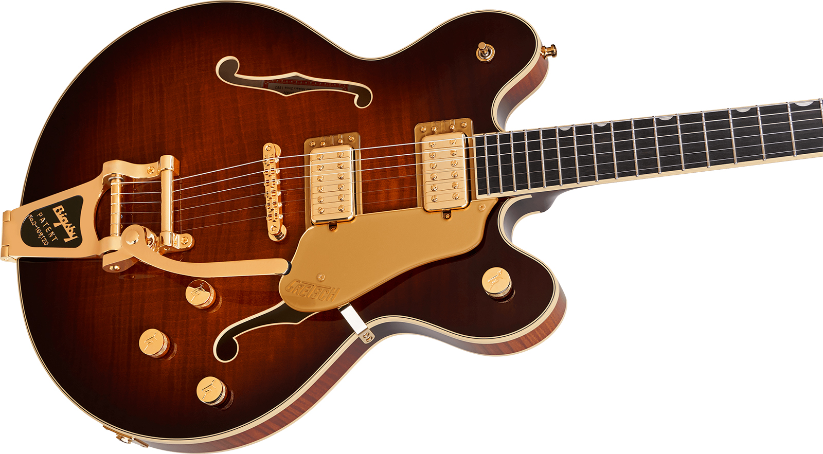 Gretsch Broadkaster Lx Center Block Dc Bigsby Gh Pro. Jap 2h Trem Eb - Havana Burst - Guitare Électrique 1/2 Caisse - Variation 2