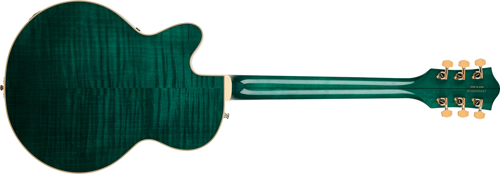 Gretsch Broadkaster Lx Jr Center Block Bigsby Gh Pro. Jap 2h Trem Eb - Tropic Aura - Guitare Électrique 1/2 Caisse - Variation 1