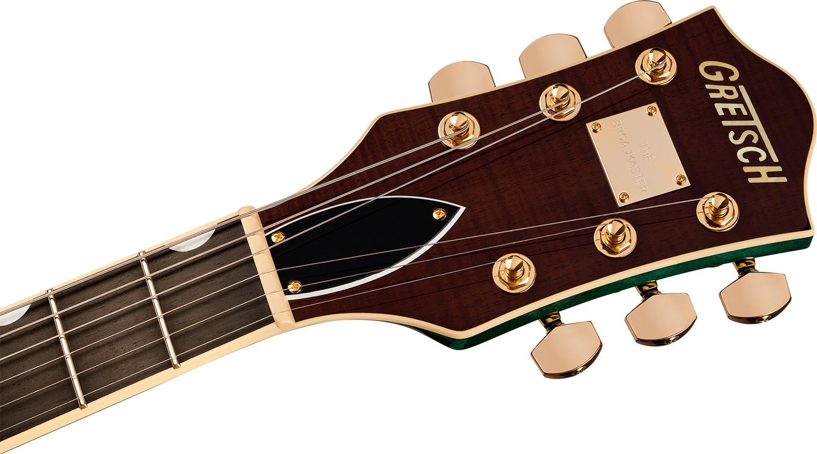 Gretsch Broadkaster Lx Jr Center Block Bigsby Gh Pro. Jap 2h Trem Eb - Tropic Aura - Guitare Électrique 1/2 Caisse - Variation 3