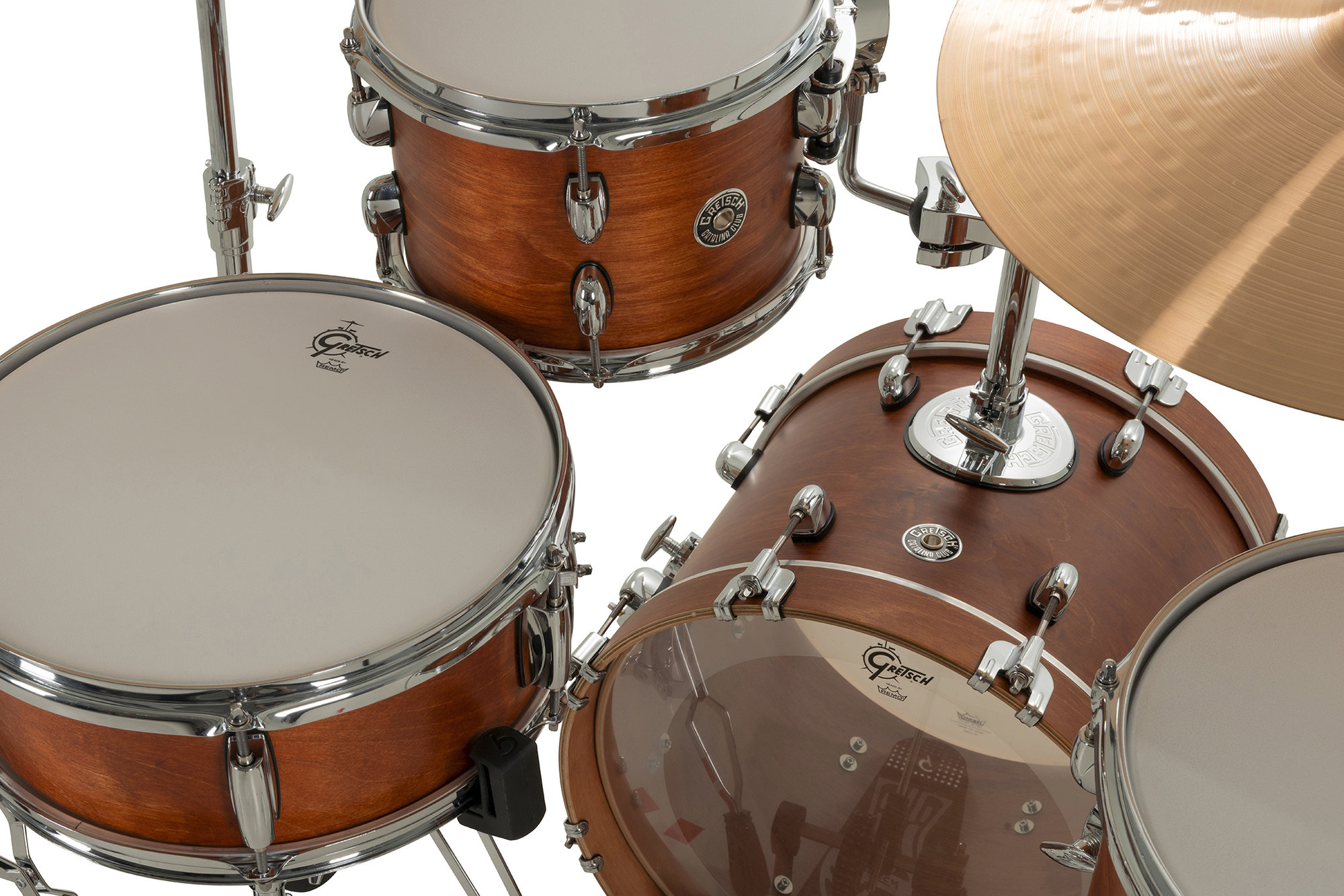 Gretsch Catalina Club - 4 FÛts - Satin Walnut Glaze - Batterie Acoustique Studio - Variation 3