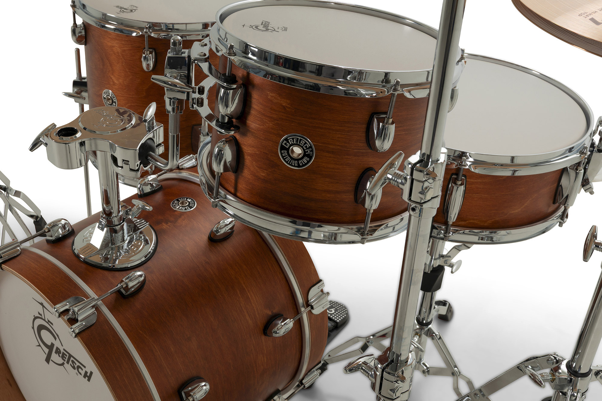 Gretsch Catalina Club - 4 FÛts - Satin Walnut Glaze - Batterie Acoustique Studio - Variation 5