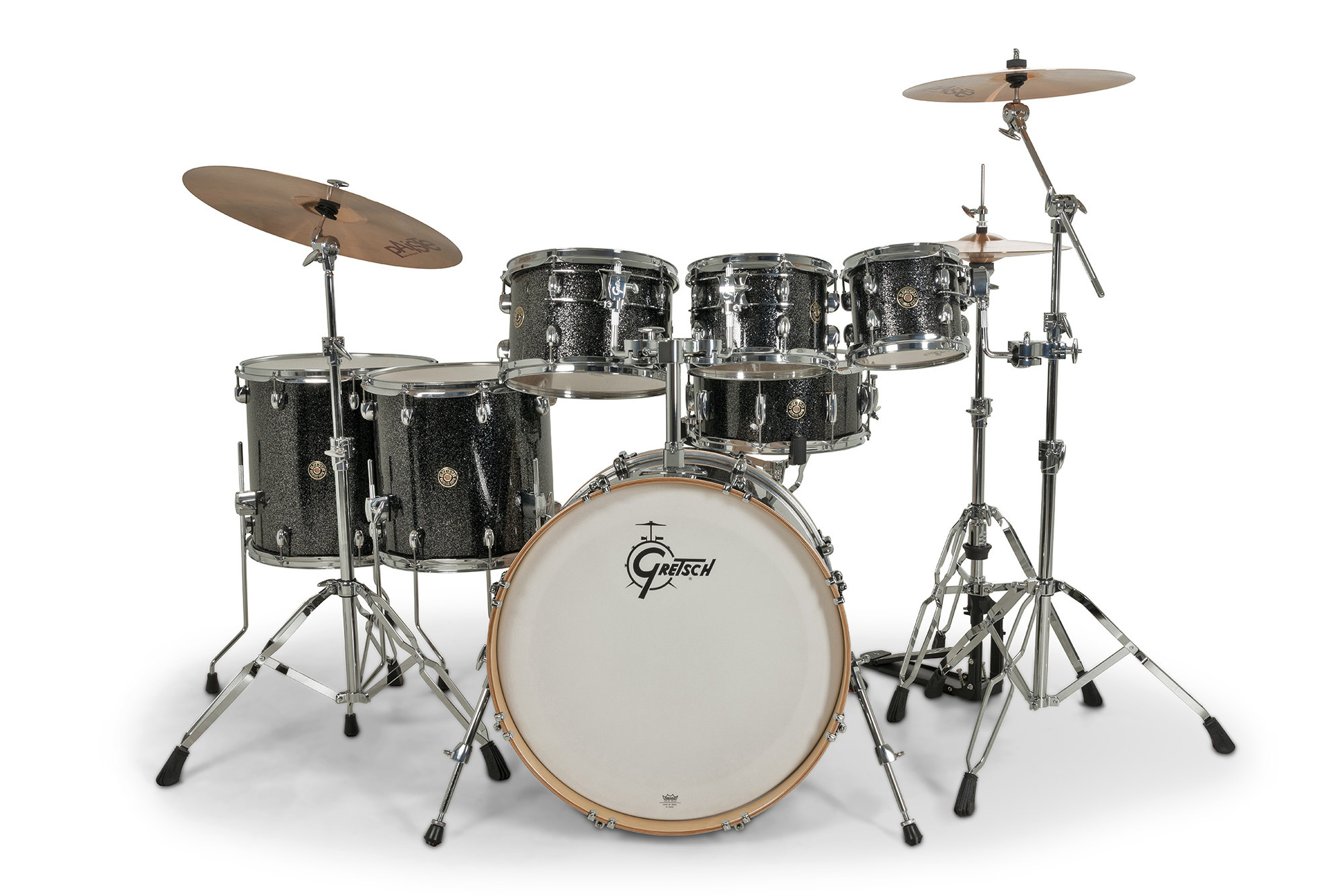 Gretsch Catalina Erable 7 Futs - 6 FÛts Et + - Black Stardust - Batterie Acoustique Standard - Variation 3