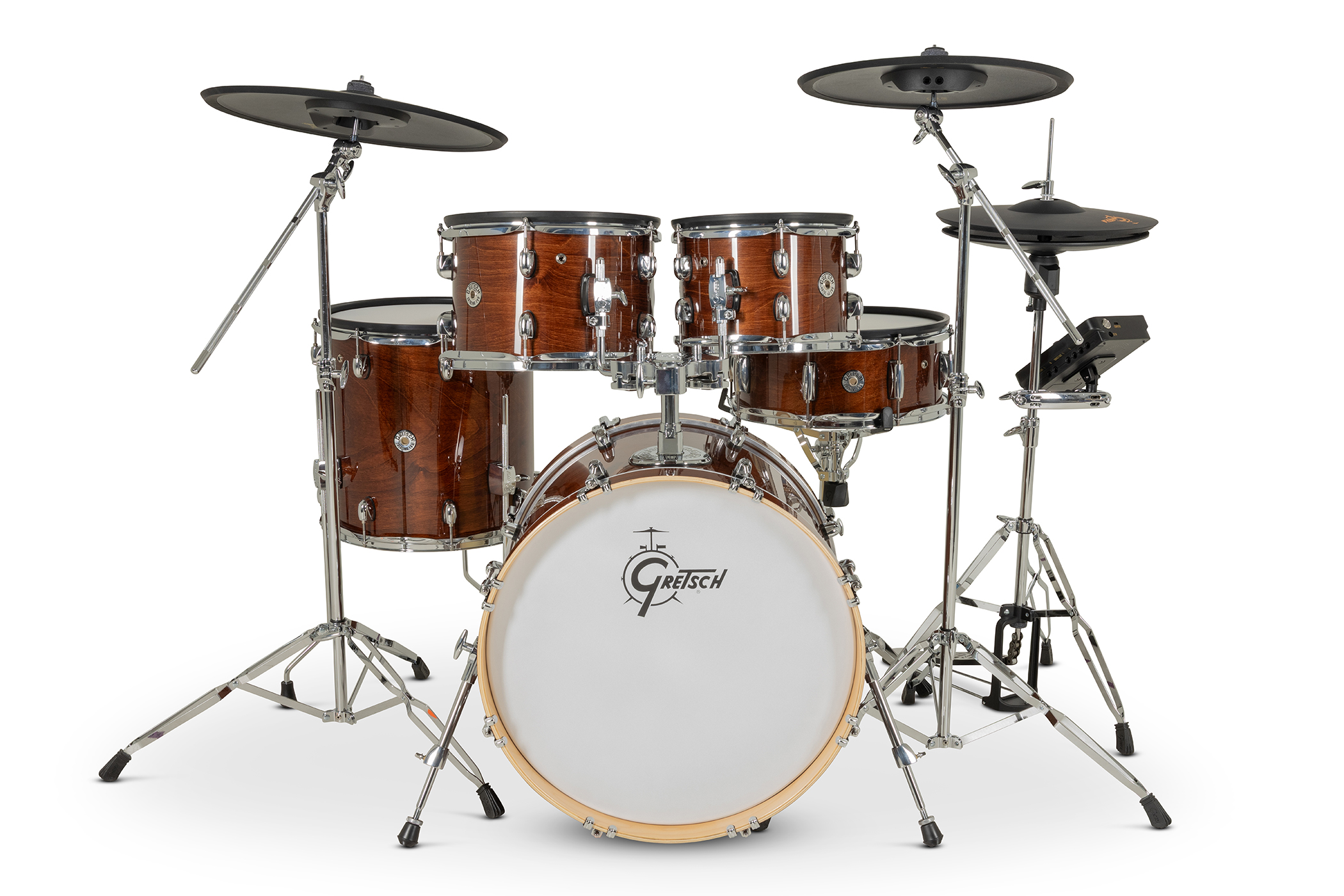 Gretsch Catalina Evo 5 Pc Kit Walnut Glaze - Kit Batterie Électronique - Variation 1