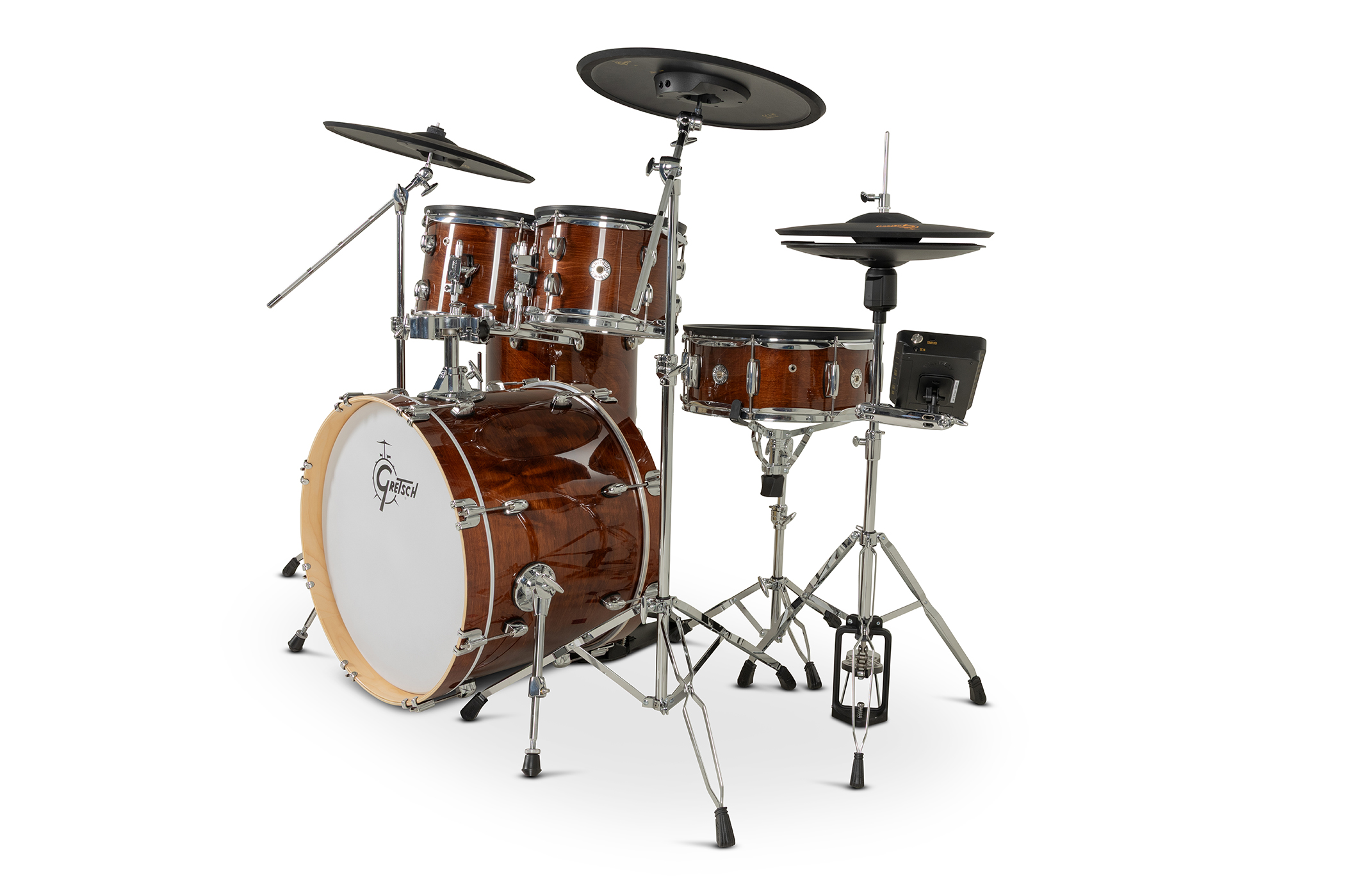 Gretsch Catalina Evo 5 Pc Kit Walnut Glaze - Kit Batterie Électronique - Variation 2