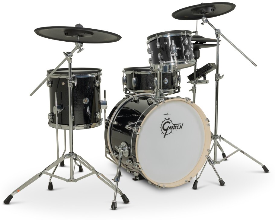 Gretsch Catalina Evo 4 Pc Kit Black Sparkle - Kit Batterie Électronique - Main picture