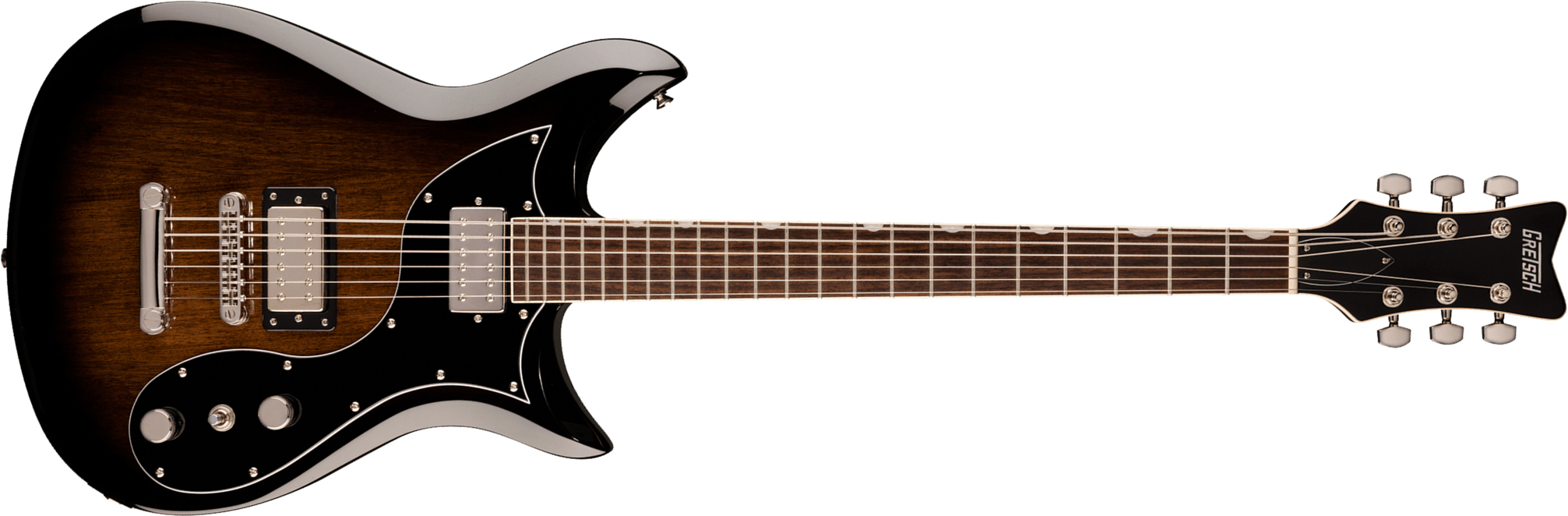 Gretsch Cvt Baritone Electromatic  2h Ht Rw - Bristol Fog - Guitare Électrique Baryton - Main picture