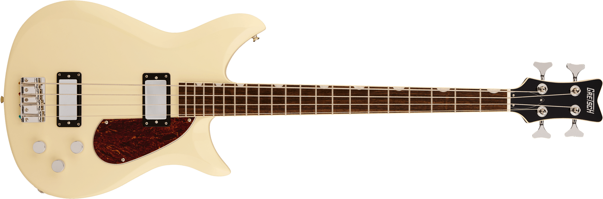 Gretsch Cvt Bass Dc Electromatic Shsc Lau - Vintage White - Basse Électrique Solid Body - Main picture