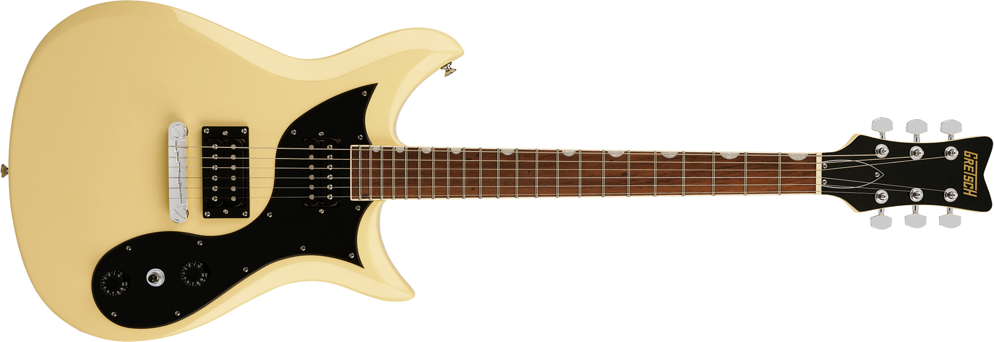 Gretsch Cvtstreamliner 2h Ht Lau - Aged White - Guitare Électrique Double Cut - Main picture