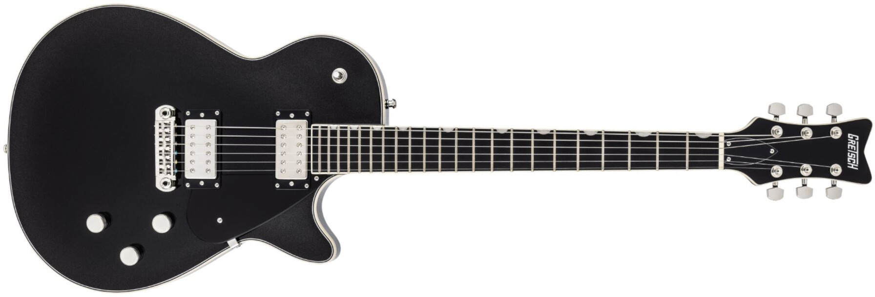 Gretsch Electromatic Premier Jet 2h Ht Eb - 18/03 - Onyx Storm - Guitare Électrique Single Cut - Main picture