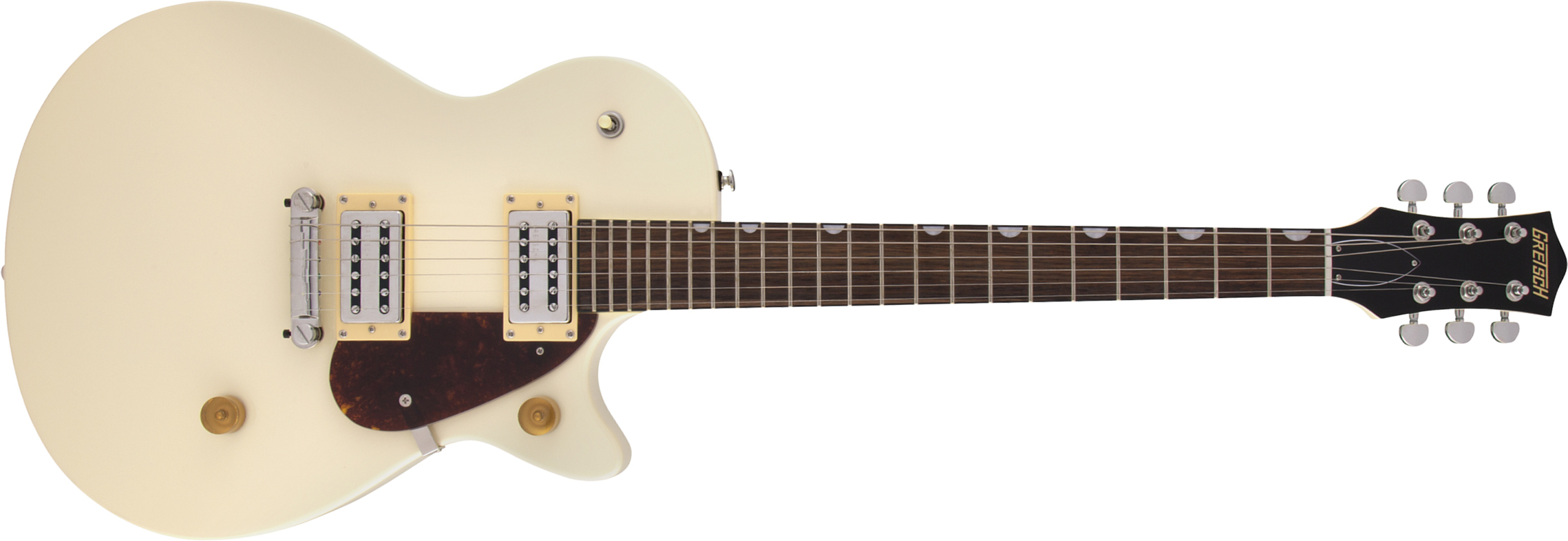 Gretsch G2210 Streamliner Junior Jet Club Hh Ht Lau - Vintage White - Guitare Électrique Single Cut - Main picture