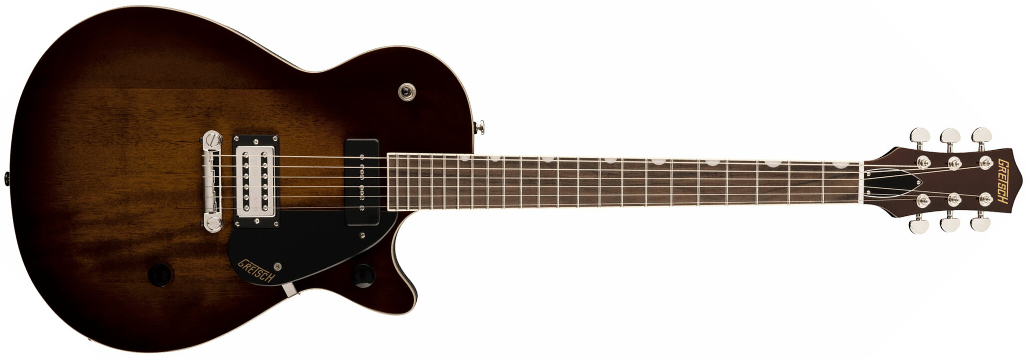 Gretsch G2215-p90 Streamliner Junior Jet Club Hs Ht Lau - Havana Burst - Guitare Électrique Single Cut - Main picture