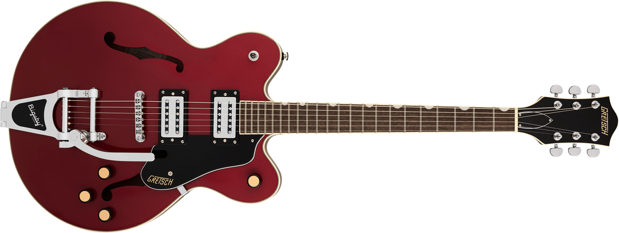 Gretsch G2622tg Center Block Dc Bigsby Streamliner 2h Trem Lau - Brandywine - Guitare Électrique 1/2 Caisse - Main picture