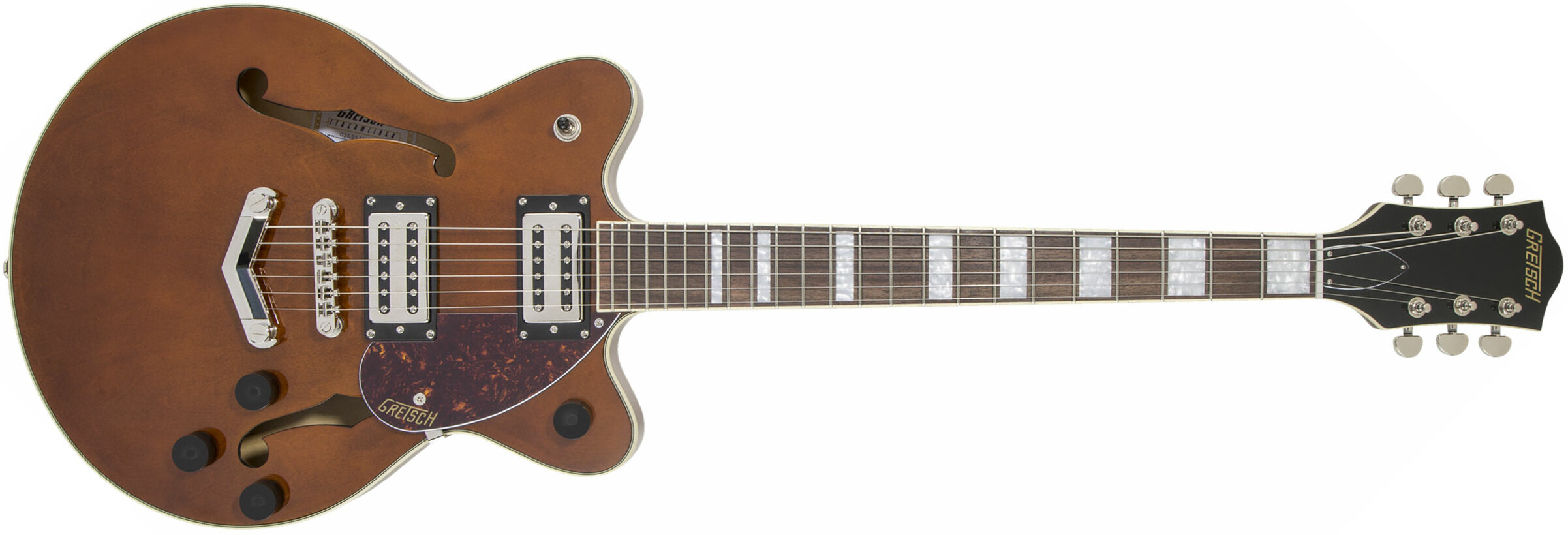 Gretsch G2655 Streamliner Center Block Jr Stoptail Hh Ht Lau - Single Barrel Stain - Guitare Électrique 1/2 Caisse - Main picture