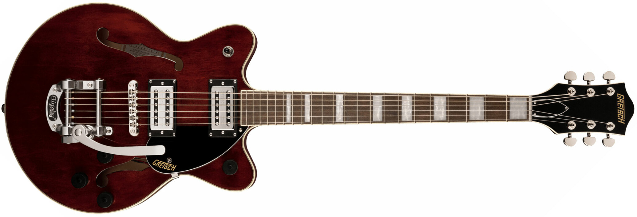 Gretsch G2655t Streamliner Center Block Jr Dc Bigsby Hh Trem Lau - Walnut Stain - Guitare Électrique Double Cut - Main picture