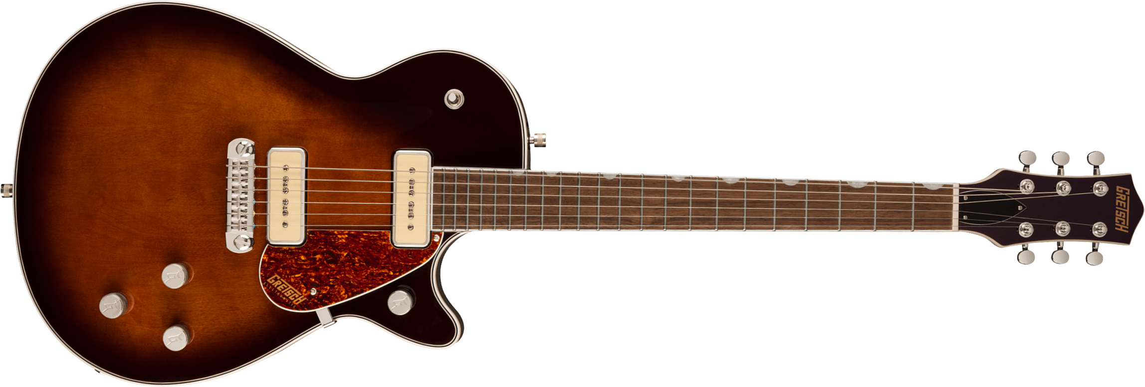 Gretsch G5210-p90 Jet Two 90 Singlecut Wraparound Electromatic 2s Ht  Lau - Single Barrel Burst - Guitare Électrique Single Cut - Main picture