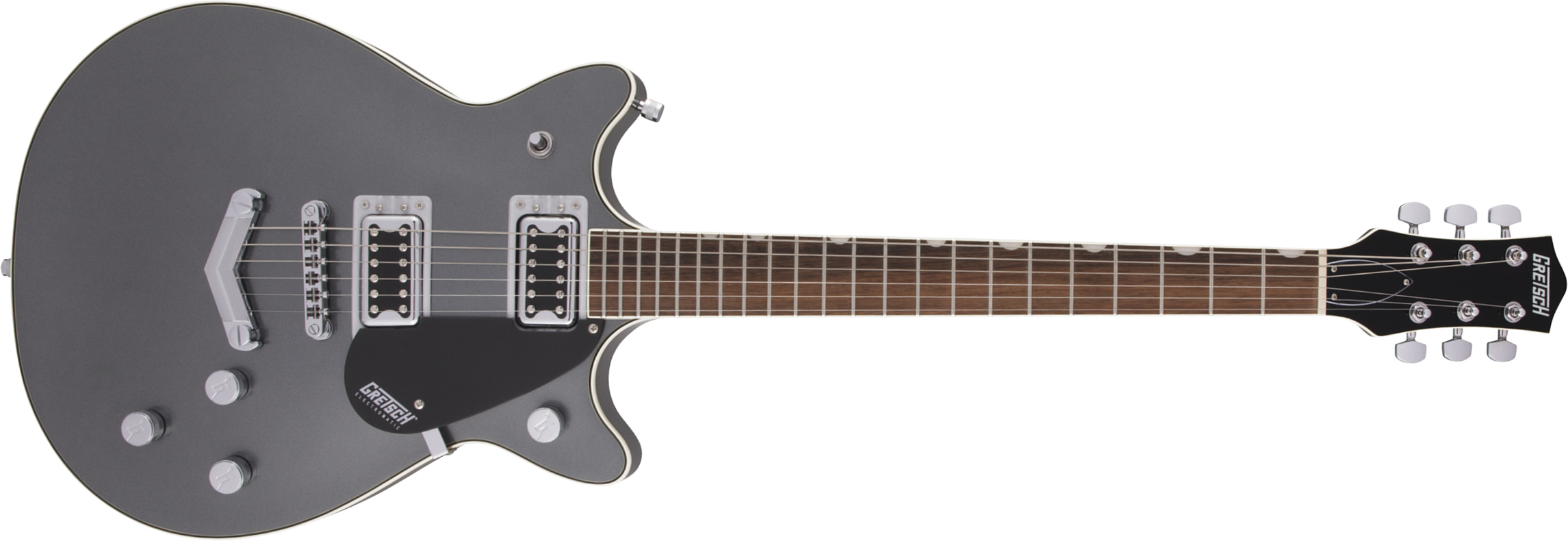 Gretsch G5222 Electromatic Double Jet Bt V-stoptail Hh Ht Lau - London Grey - Guitare Électrique Double Cut - Main picture