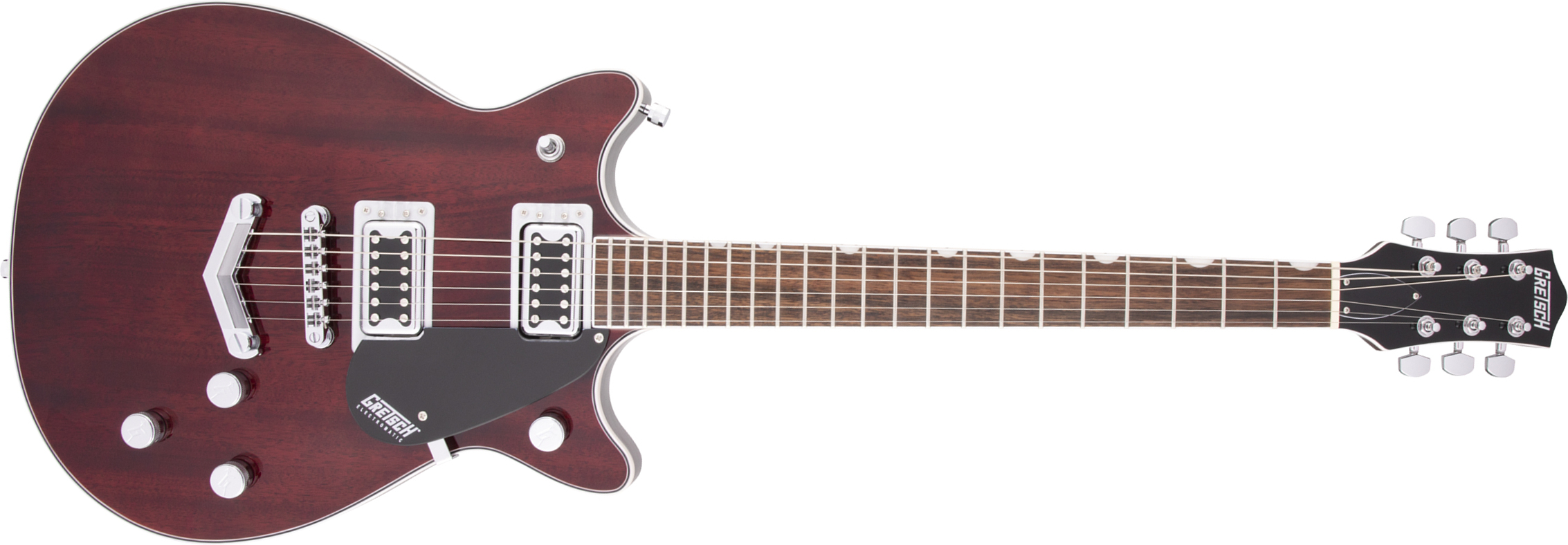 Gretsch G5222 Electromatic Double Jet Bt V-stoptail Hh Ht Lau - Walnut Stain - Guitare Électrique Double Cut - Main picture