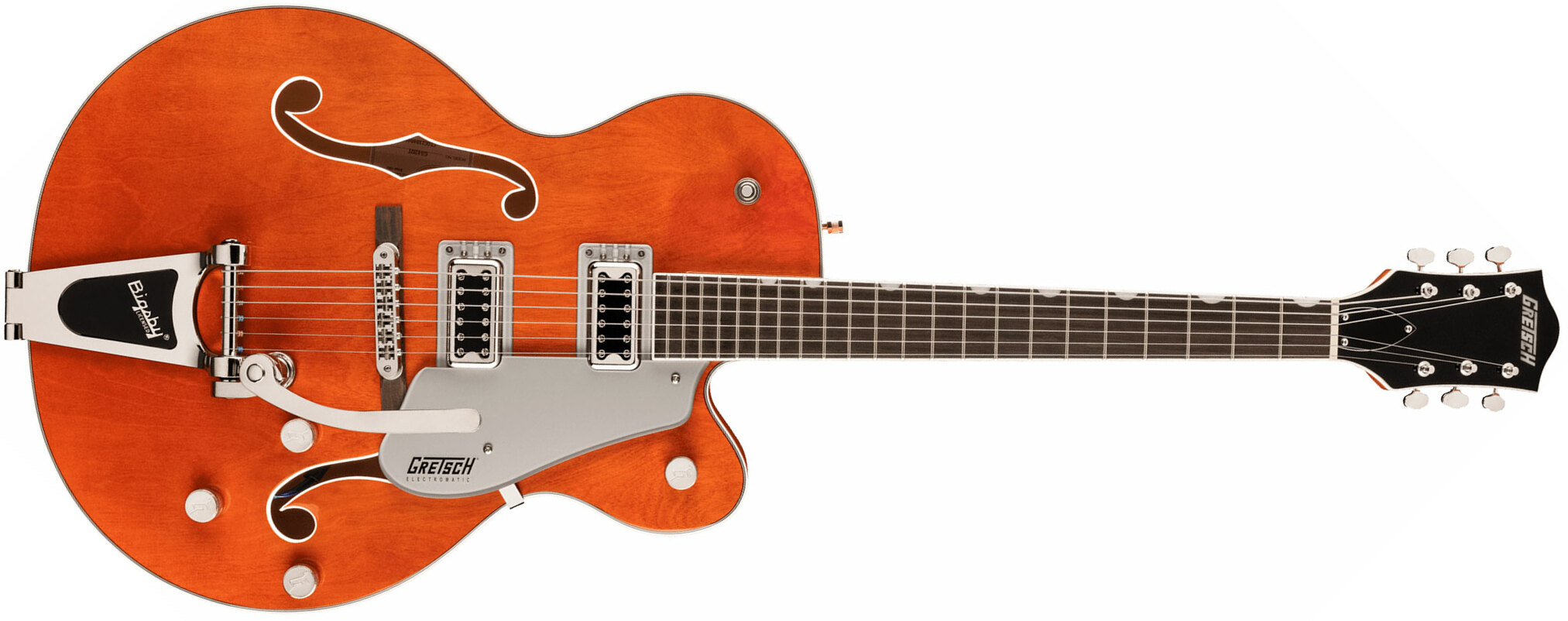 Gretsch G5420t Classic Electromatic Hollow Body Hh Trem Bigsby Lau - Orange Stain - Guitare Électrique 1/2 Caisse - Main picture