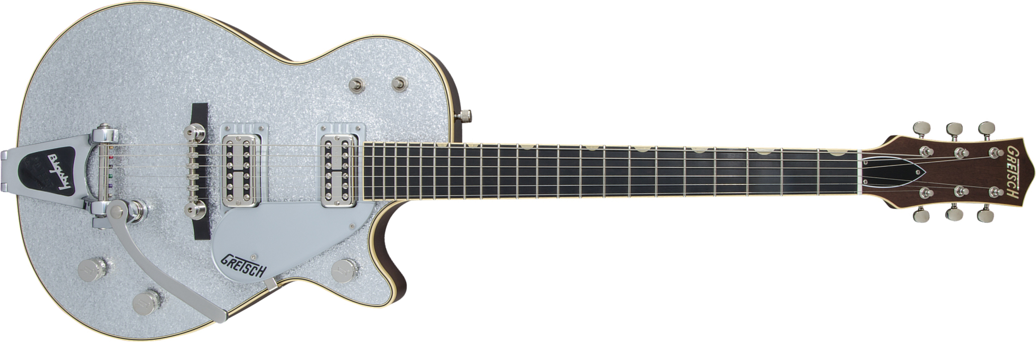 Gretsch G6129tg-59vs Vintage Select 1959 Bigsby Pro Jap 2h Trem Eb - Silver Sparkle - Guitare Électrique Single Cut - Main picture