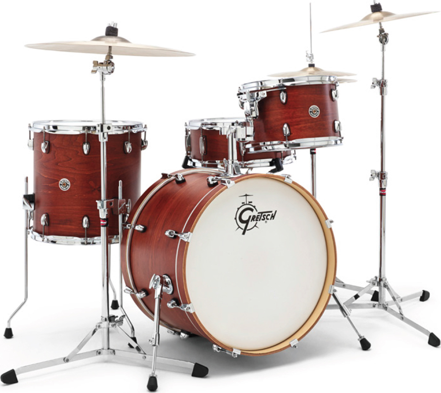 Gretsch J404swg  Catalina Club 3 Futs Jazz 20 - 4 FÛts - Satin Walnut Glaze - Batterie Acoustique Jazz - Main picture